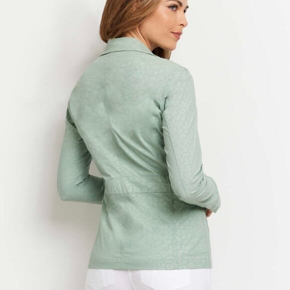 Anatomie | Kenya Embossed Jacket in Cheetah Sage - Picture 2 of 11